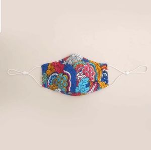 Multi-Color Paisley Print Face Mask Adjustable